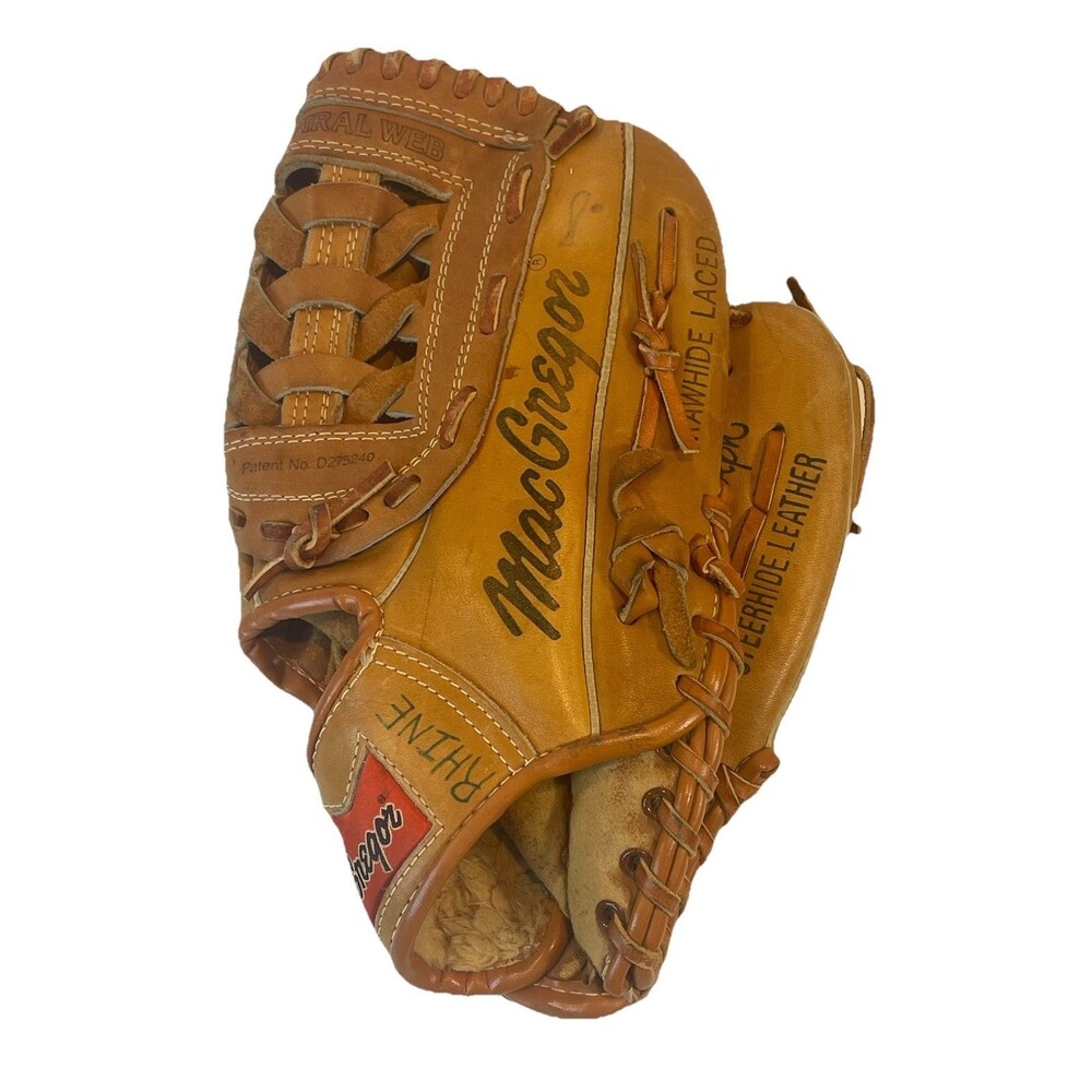 Macgregor Baseball Glove Willie Randolph K2397 RHT Vintage Steerhide Leather 12”